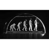 Darwinova evoluční teorie - 3D model ve skle