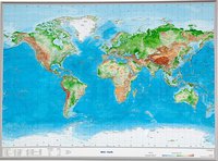 Svět - plastická mapa 80 x 60 cm